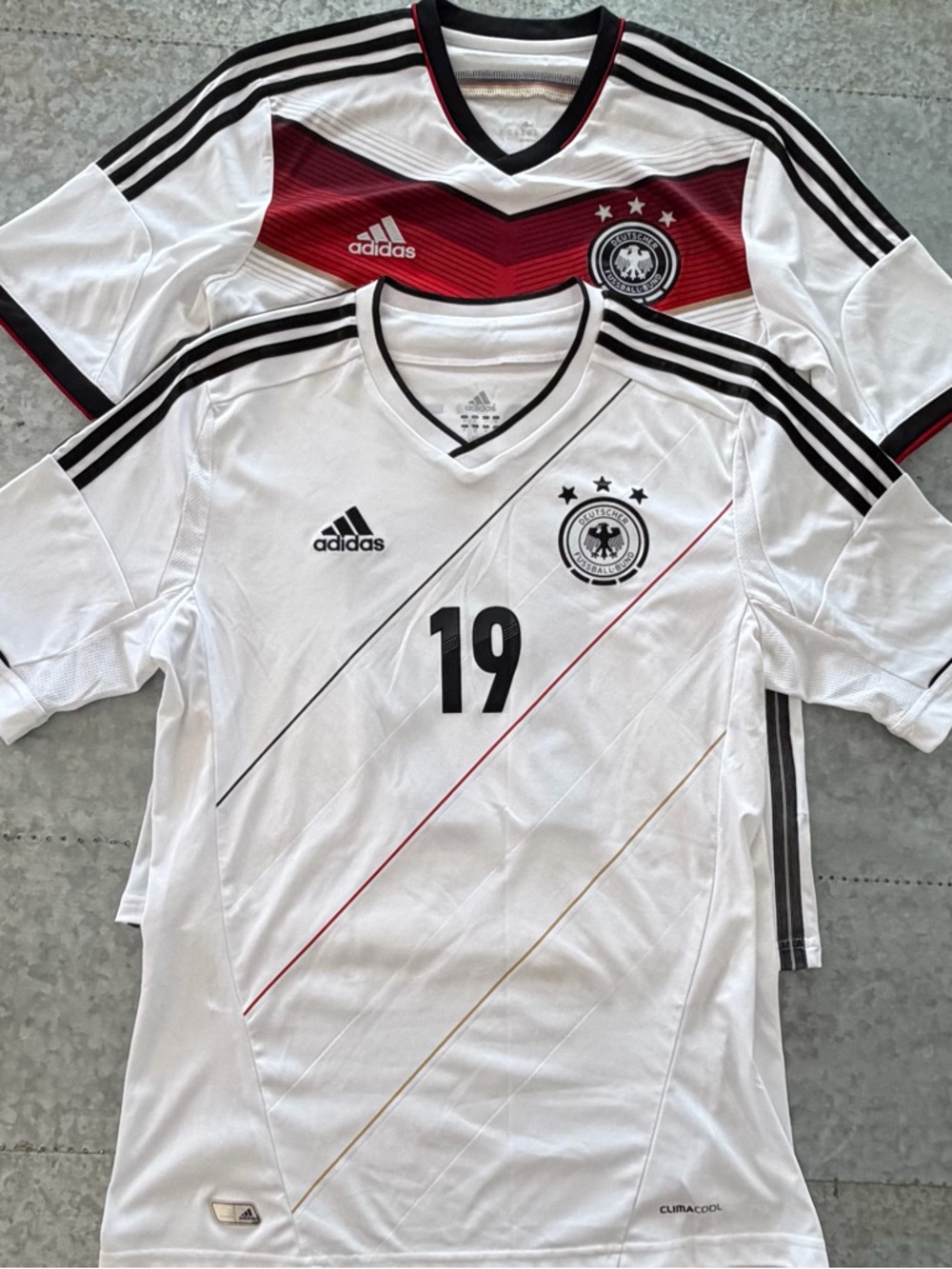 Adidas Germany National Team World Cup Soccer Jersey Bundle, Both Size Medium